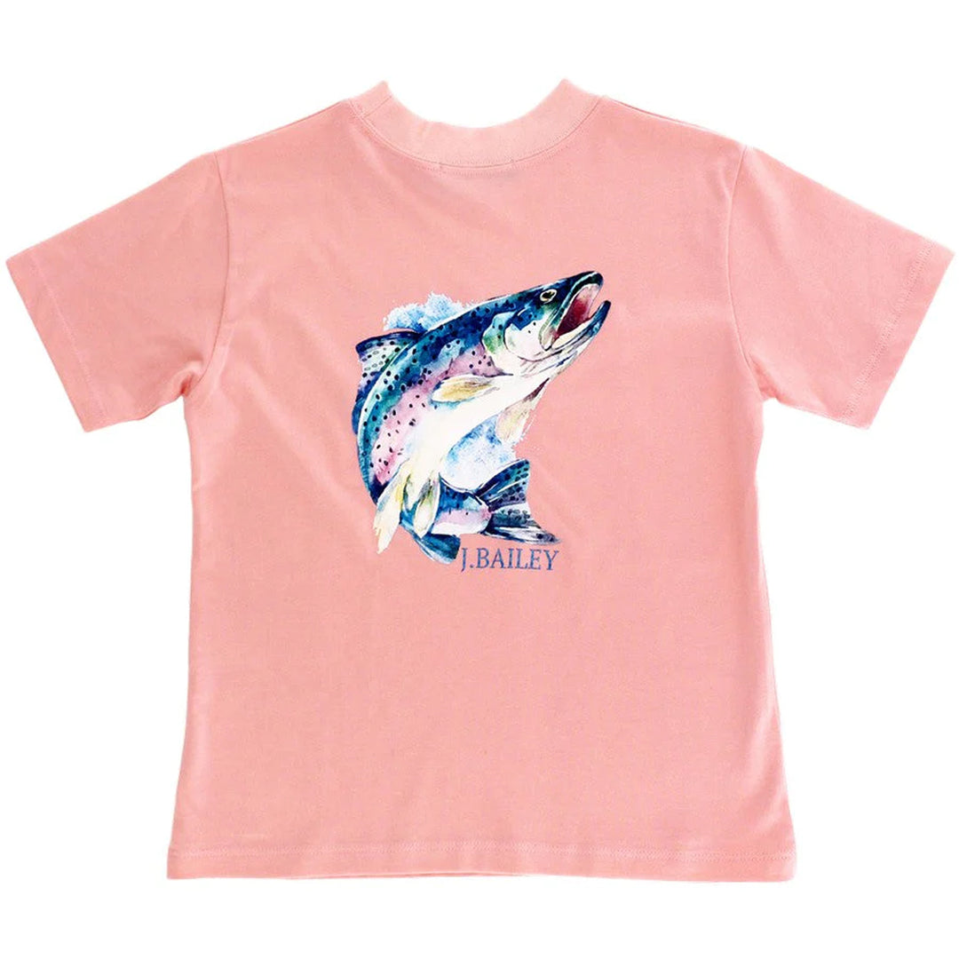 Fish on Cantaloupe Short Sleeve Logo Tee