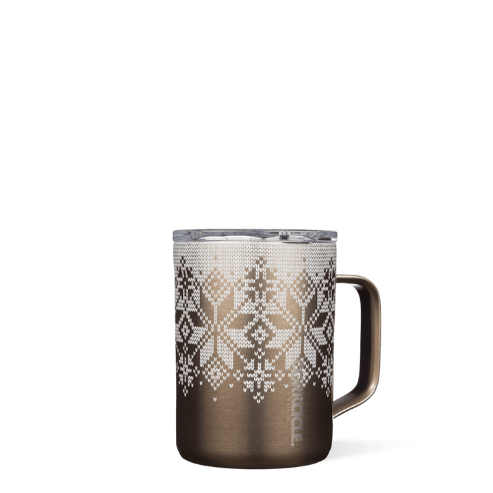 Fairisle Gold Holiday 16oz Coffee Mug