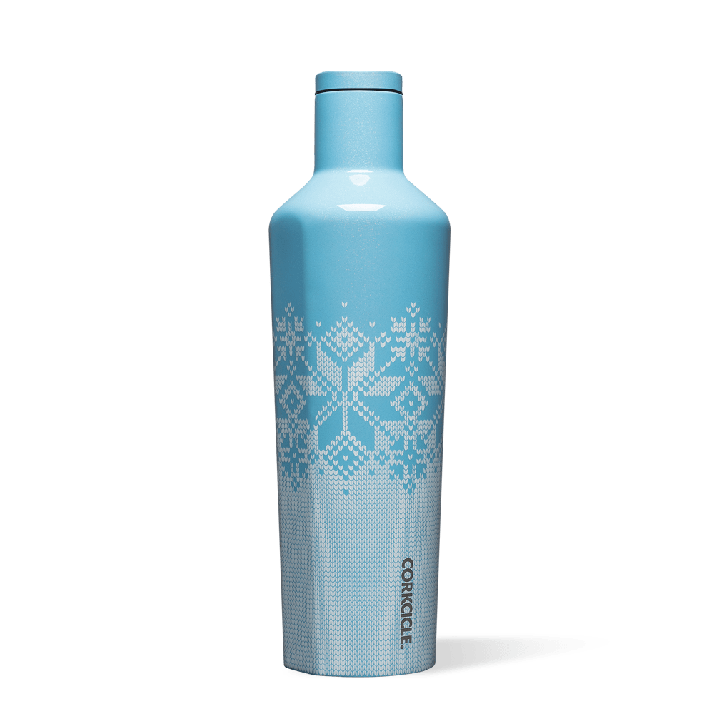 Fairisle Blue Holiday 25oz Canteen