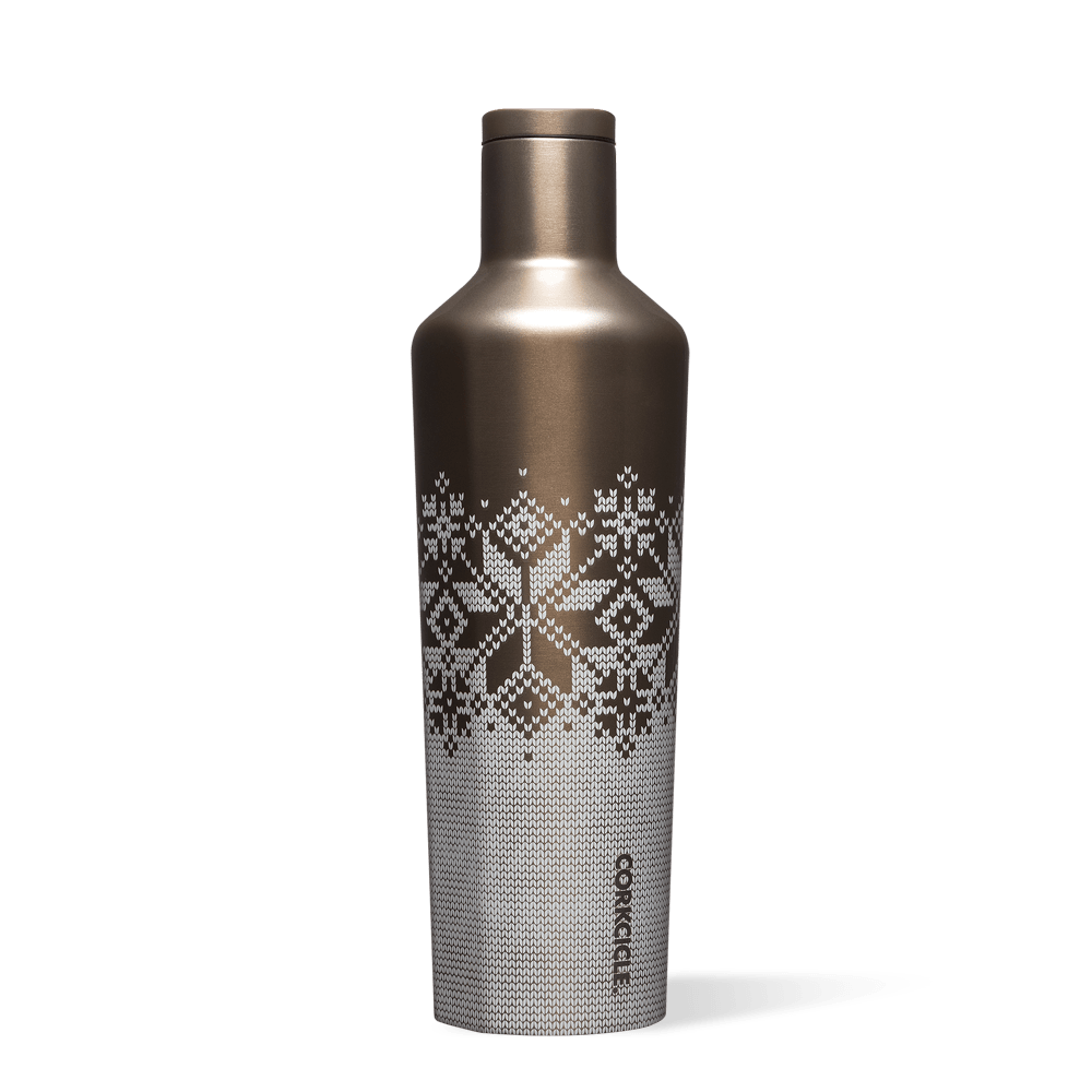 Fairisle Gold Holiday 25oz Canteen