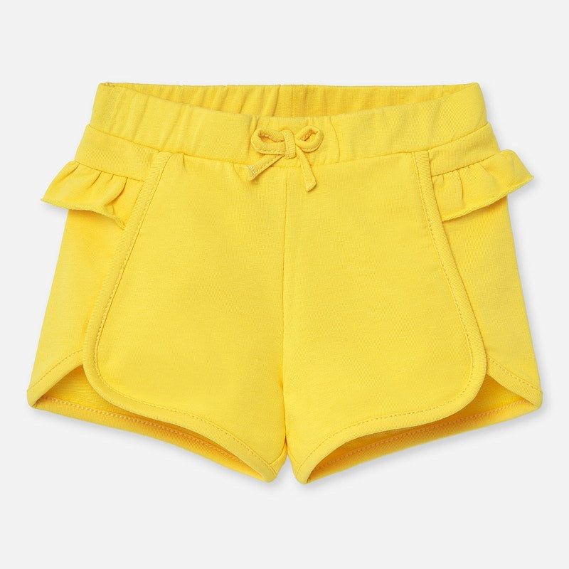 Yellow Ruffle Shorts