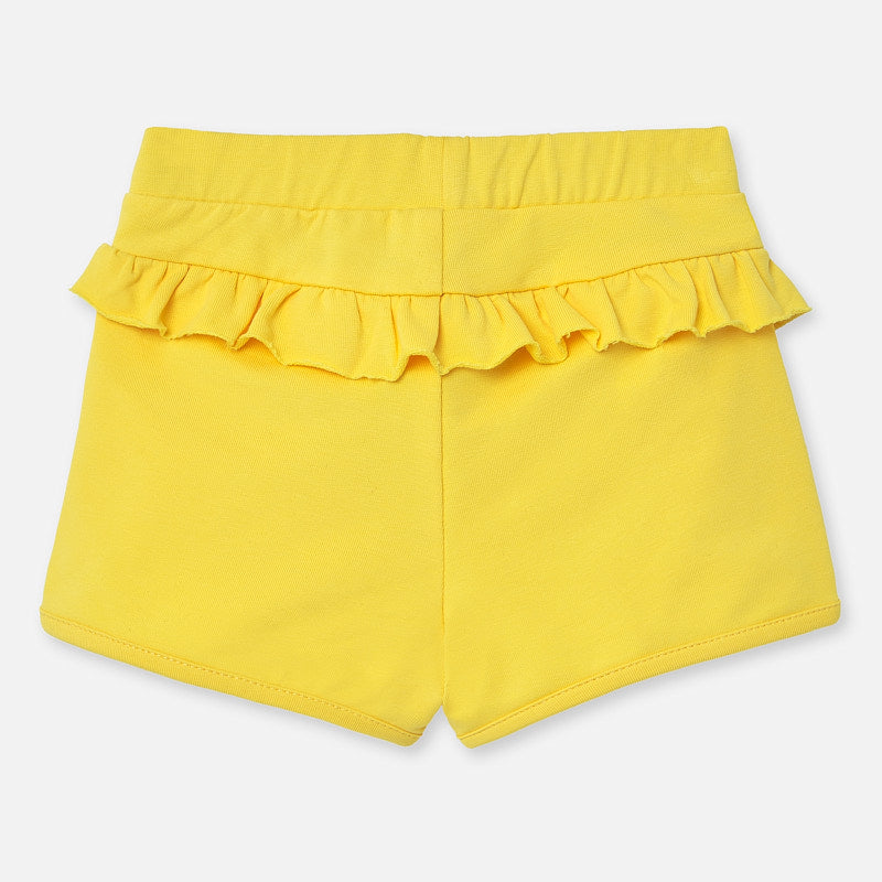 Yellow Ruffle Shorts