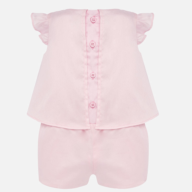 Pink Voile Romper