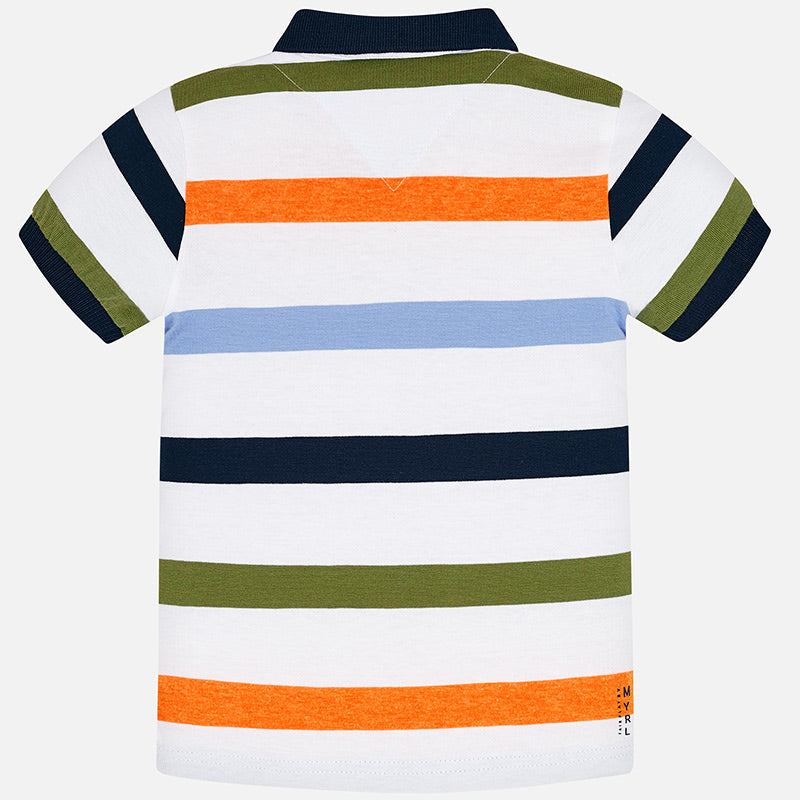 Jungle Stripe Short Sleeve Polo