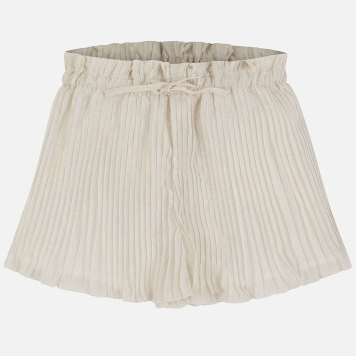 Cream Pleated Skort