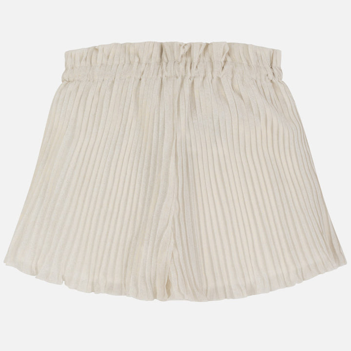 Cream Pleated Skort