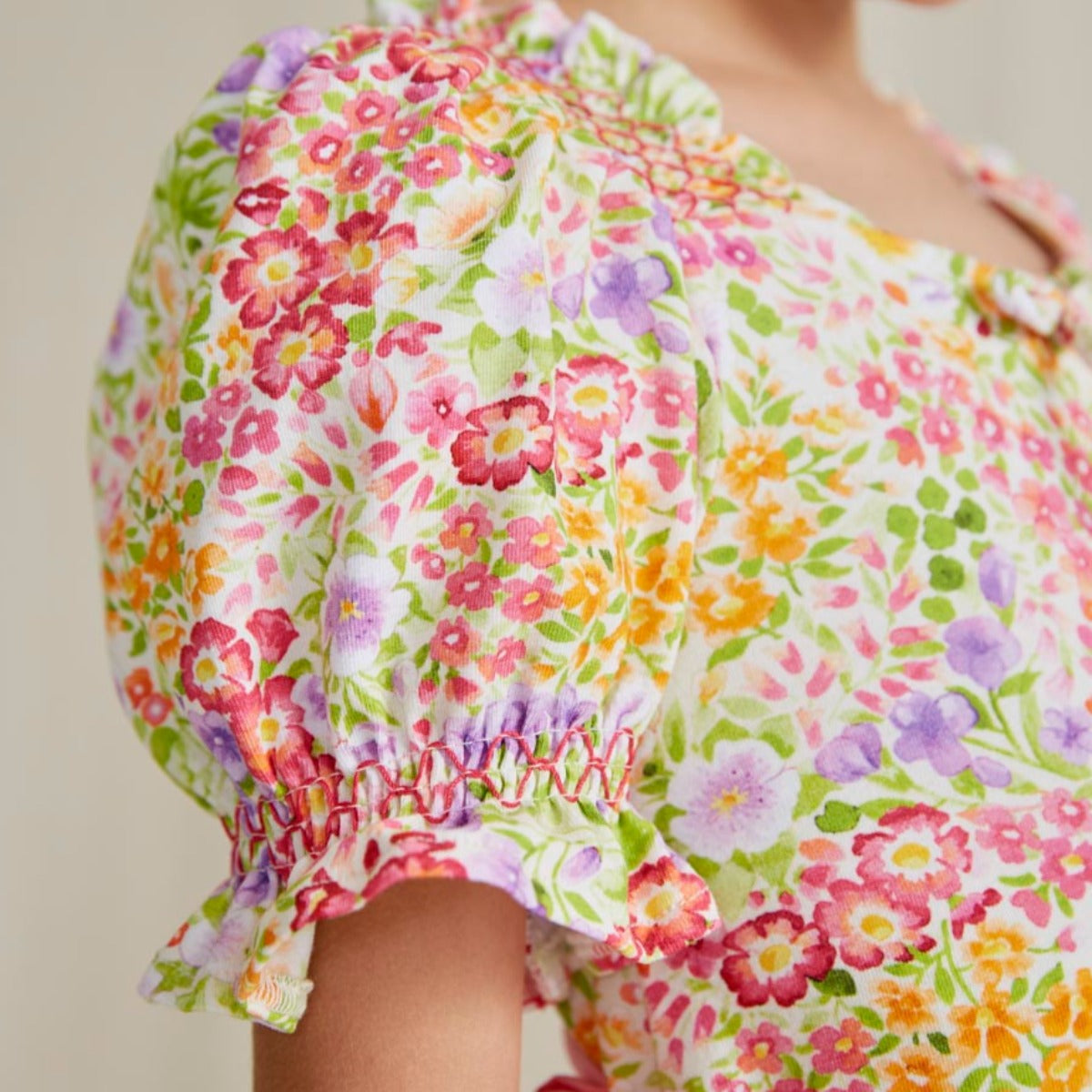 Bubblegum Floral Blouse