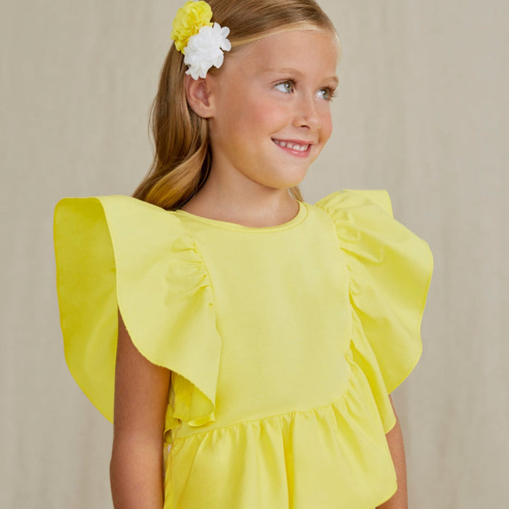 Yellow Ruffled Blouse