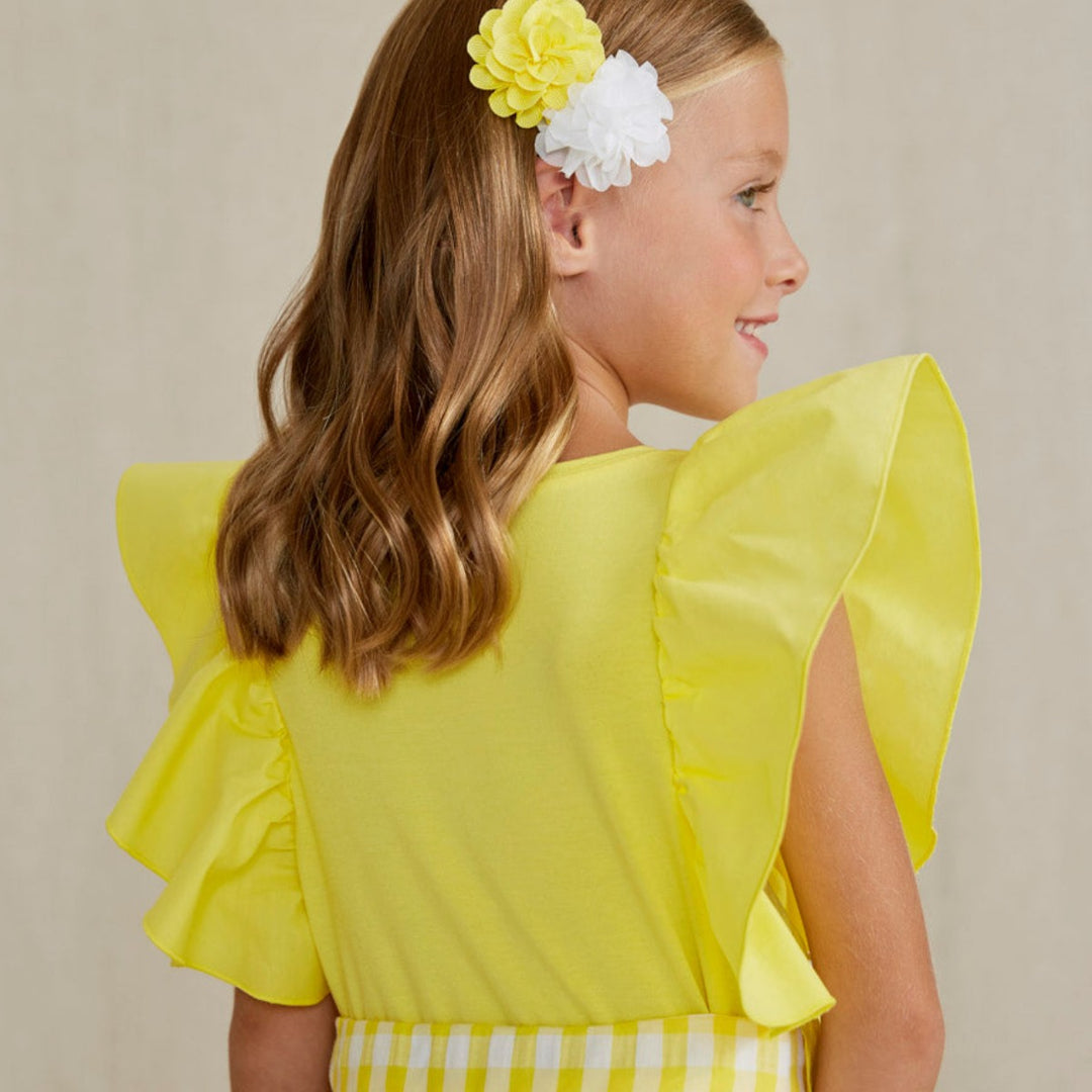 Yellow Ruffled Blouse