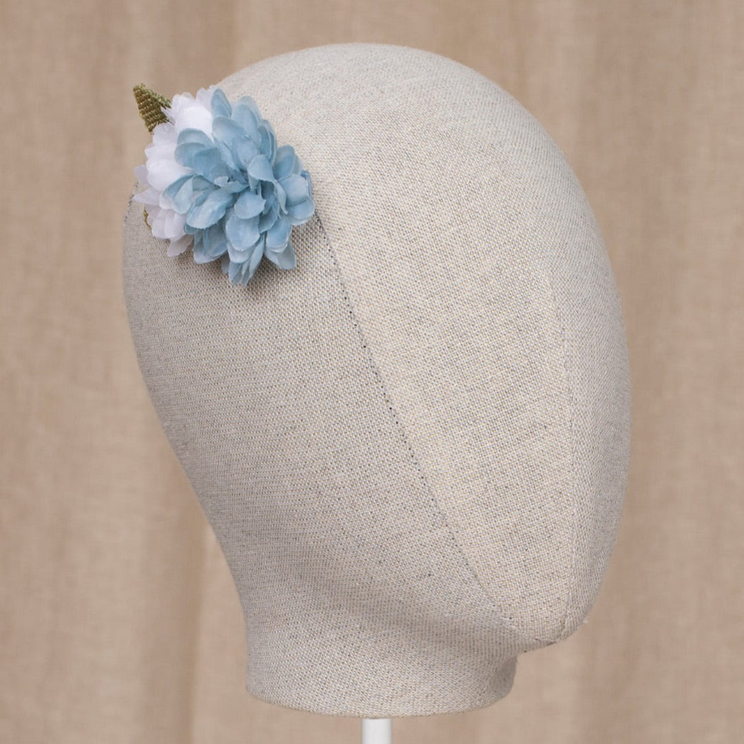 Light Blue Flower Hair Clip