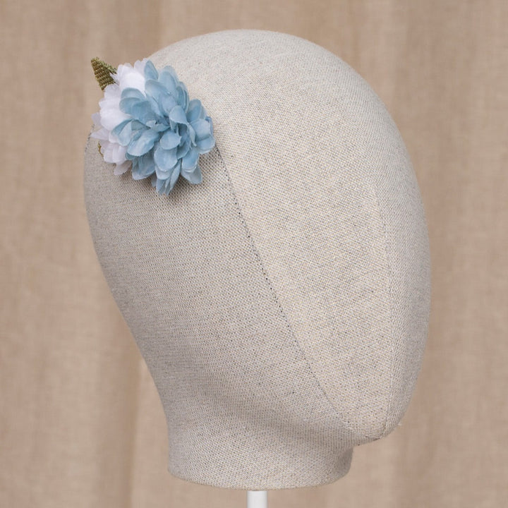 Light Blue Flower Hair Clip