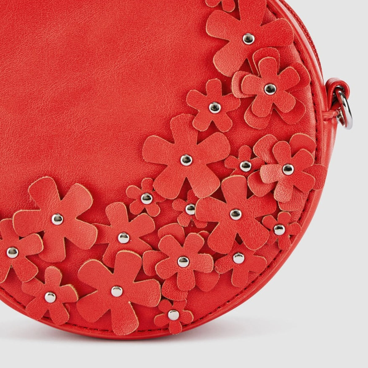 Red Floral Crossbody Bag