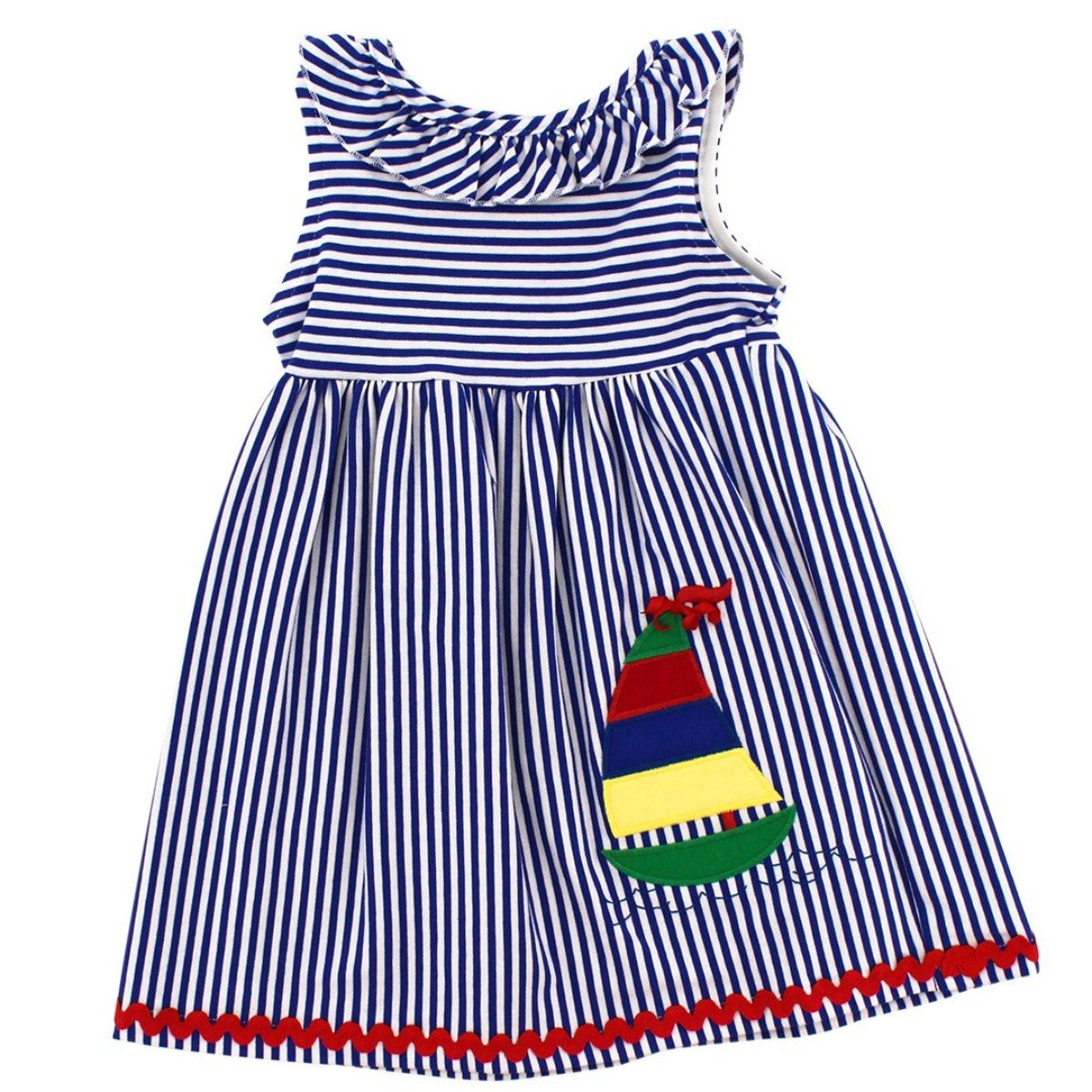 Sailboat Knit Empire Dress