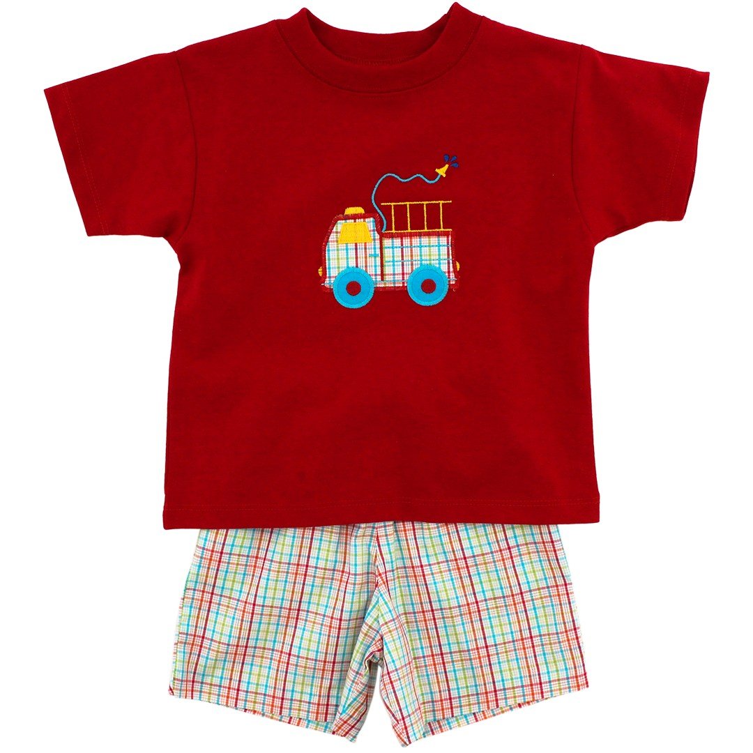 Firetruck Short Set