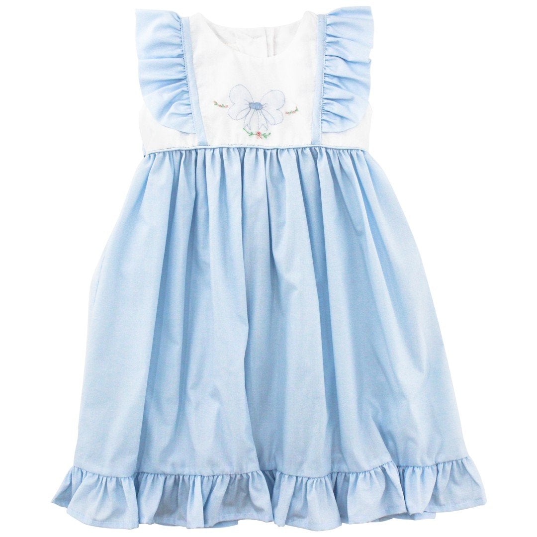 Blue Bow Shadow Work Dress