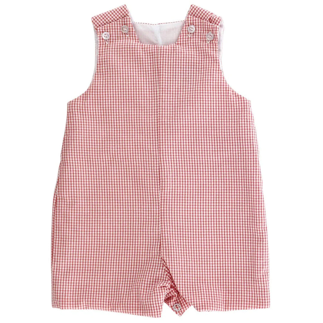 Petite Garden/Coral Check Seersucker John John Short