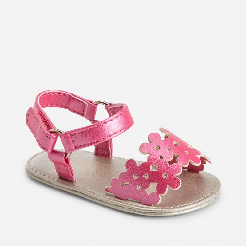 Fuchsia Floral Sandals