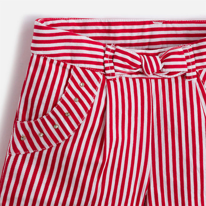 Red & White Stripe Shorts