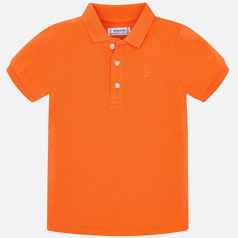 Bright Orange Short Sleeve Polo Shirt