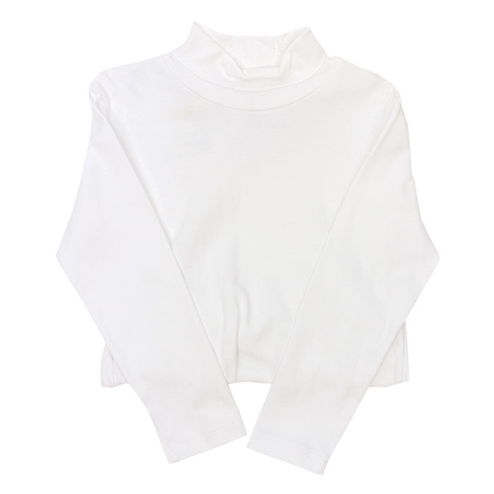 Unisex White Knit Turtleneck