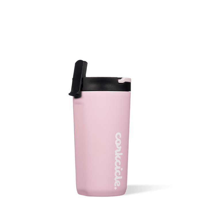 Gloss Rose Quartz 12 oz Kid's Cup With Lid & Straw