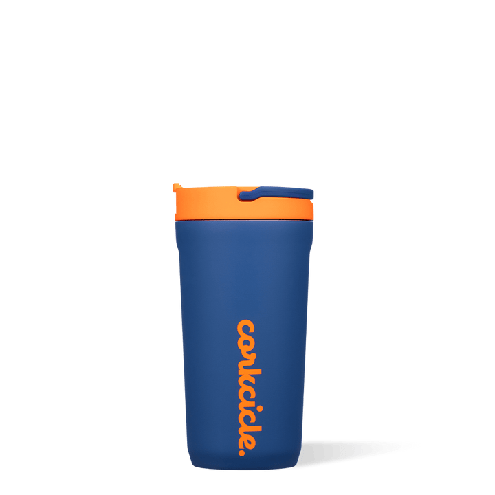 Electric Navy 12 oz Kid's Cup With Lid & Straw