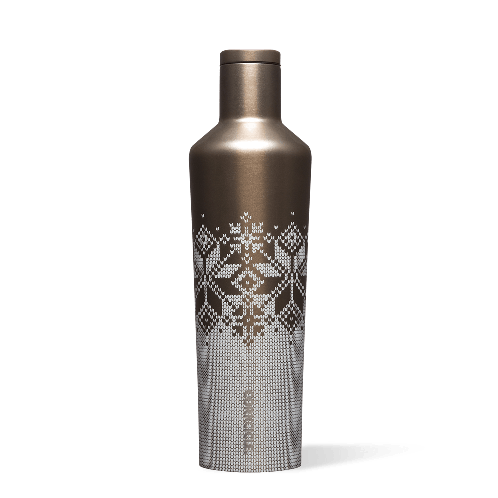 Fairisle Gold Holiday 25oz Canteen