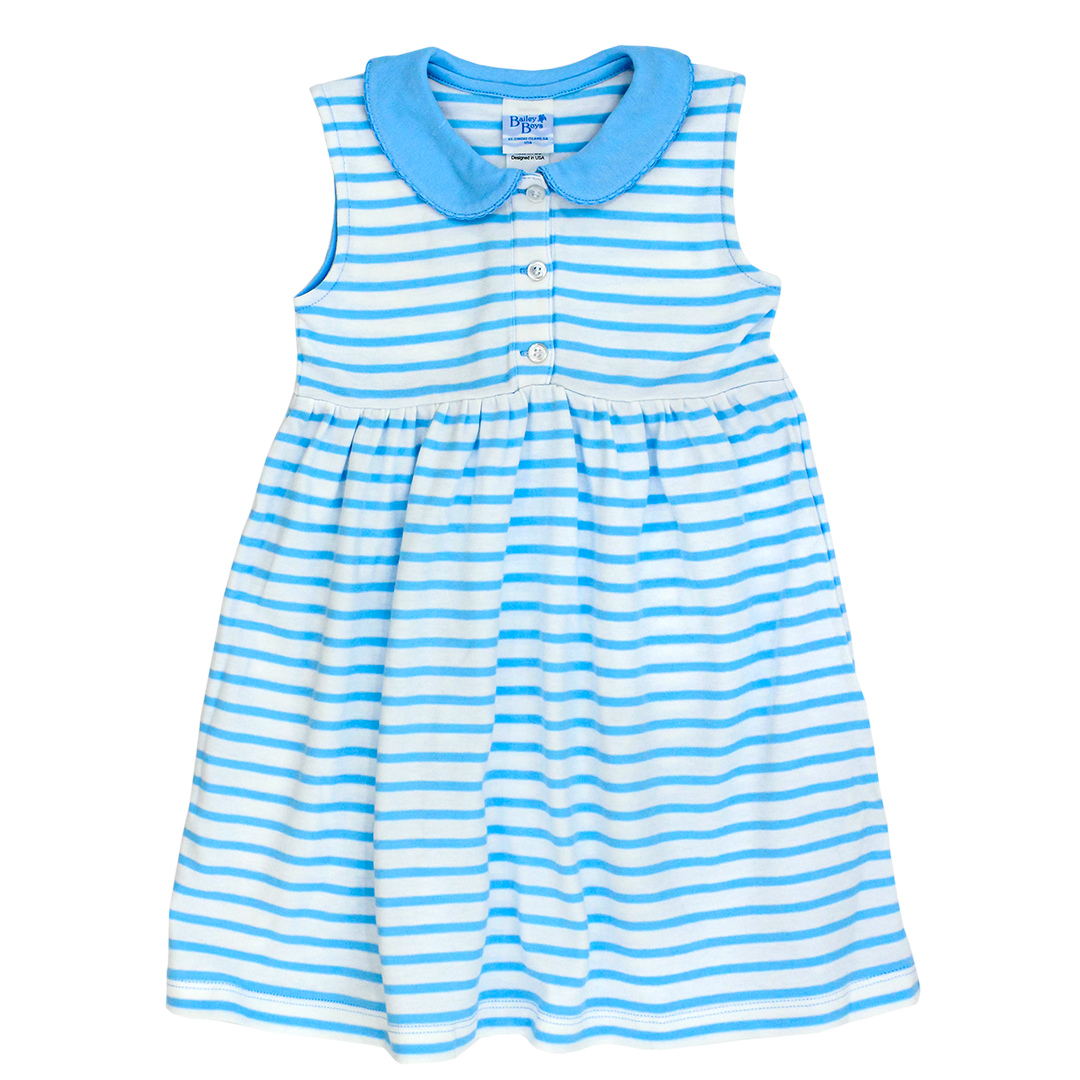 Blue & White Stripe Sundress