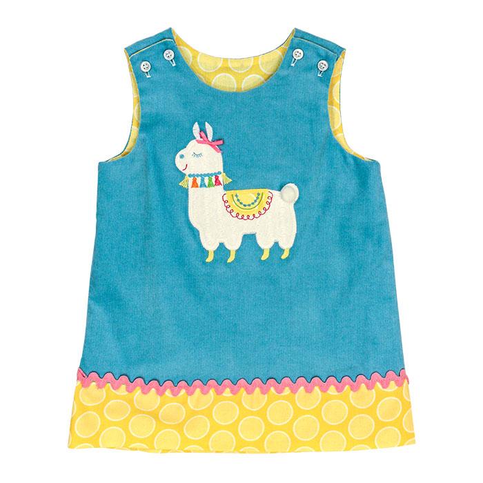 Llama Love vs Flower Pot ~ Reversible Jumper Dress