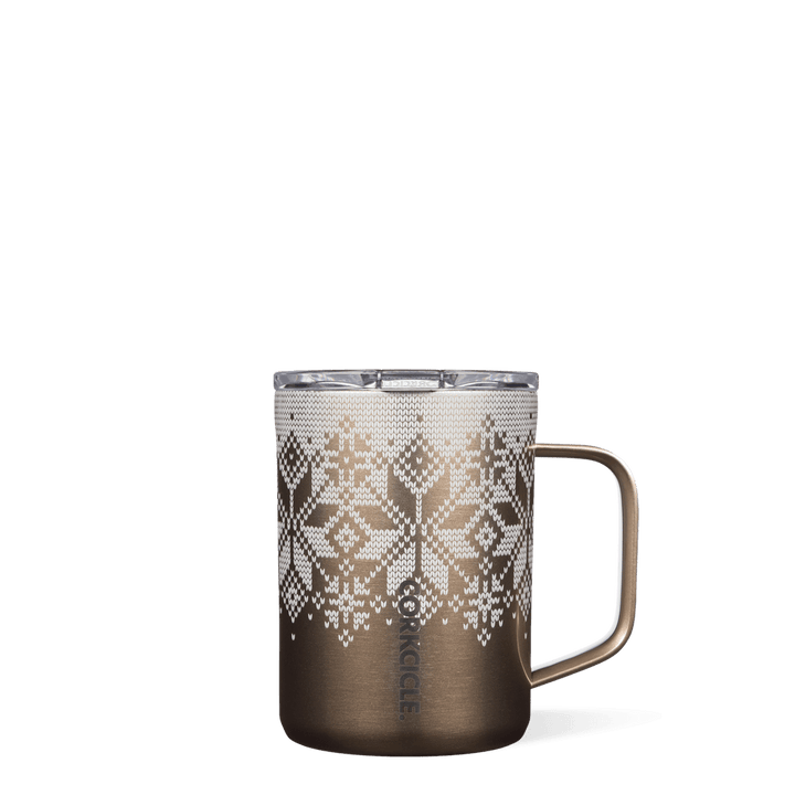 Fairisle Gold Holiday 16oz Coffee Mug