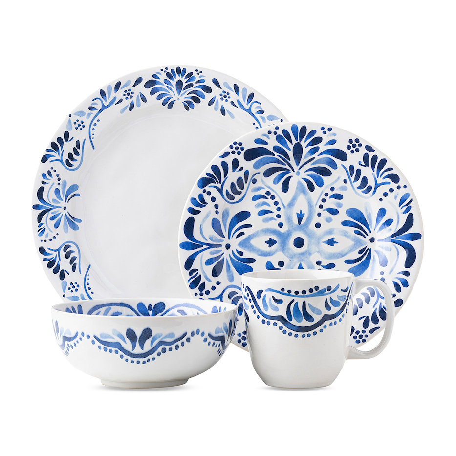 Iberian Indigo Four-Piece Place Setting