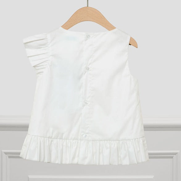 White Poplin Blouse