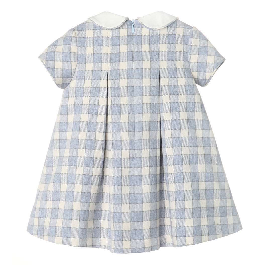 Blue Gingham Check Dress