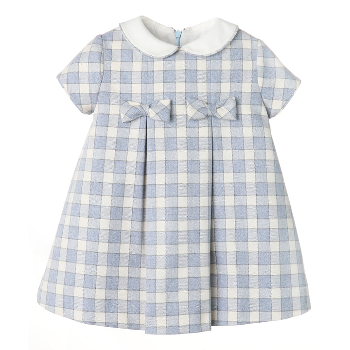 Blue Gingham Check Dress