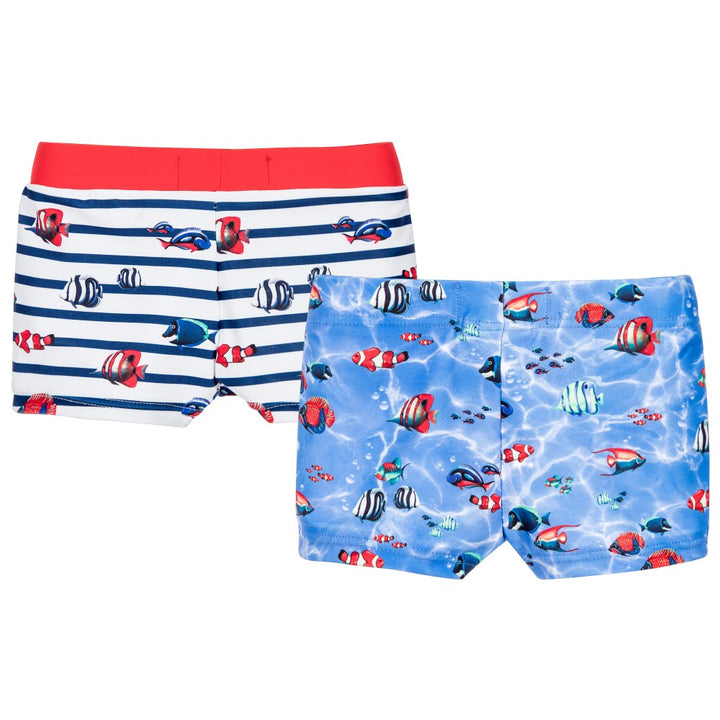 Fish Print Swim Shorts Set