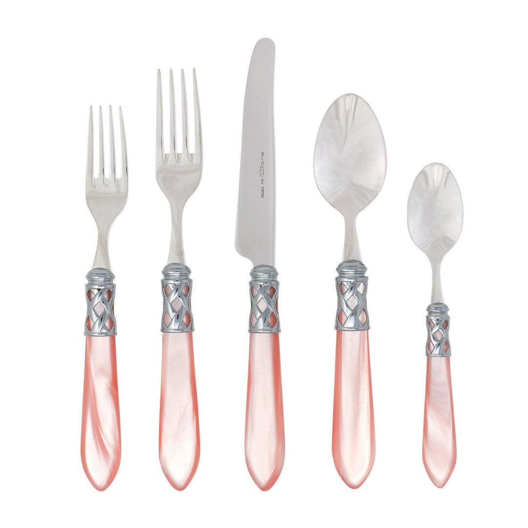 Aladdin Brilliant Light Pink Five Piece Place Setting