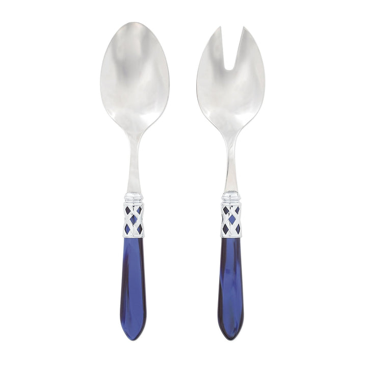 Aladdin Brilliant Blue Salad Server Set