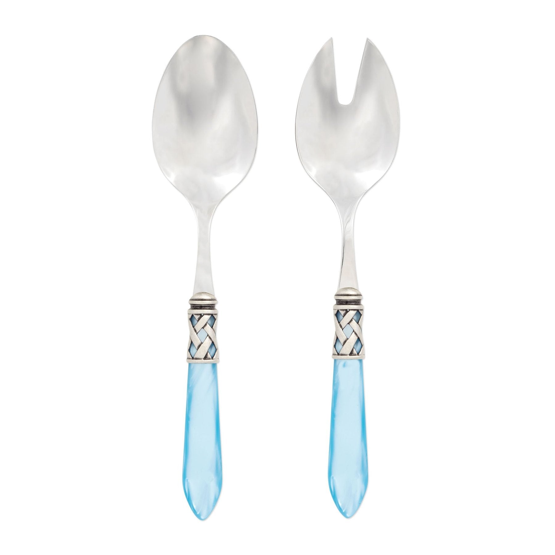 Aladdin Antique Light Blue Salad Server Set