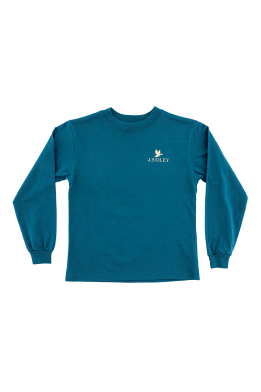 Teal Duck Long Sleeve T-Shirt