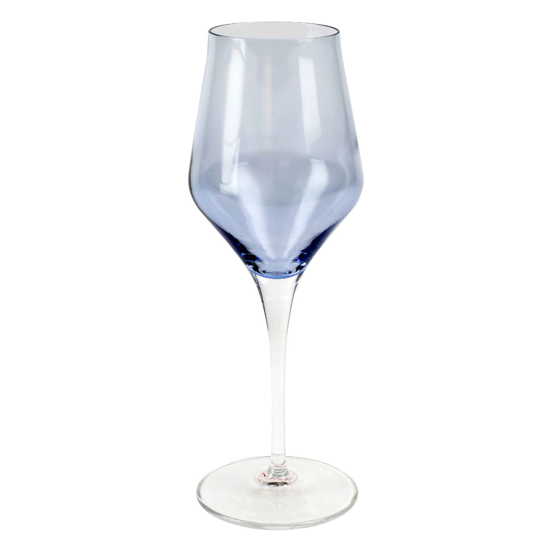 Contessa Blue Wine Glass