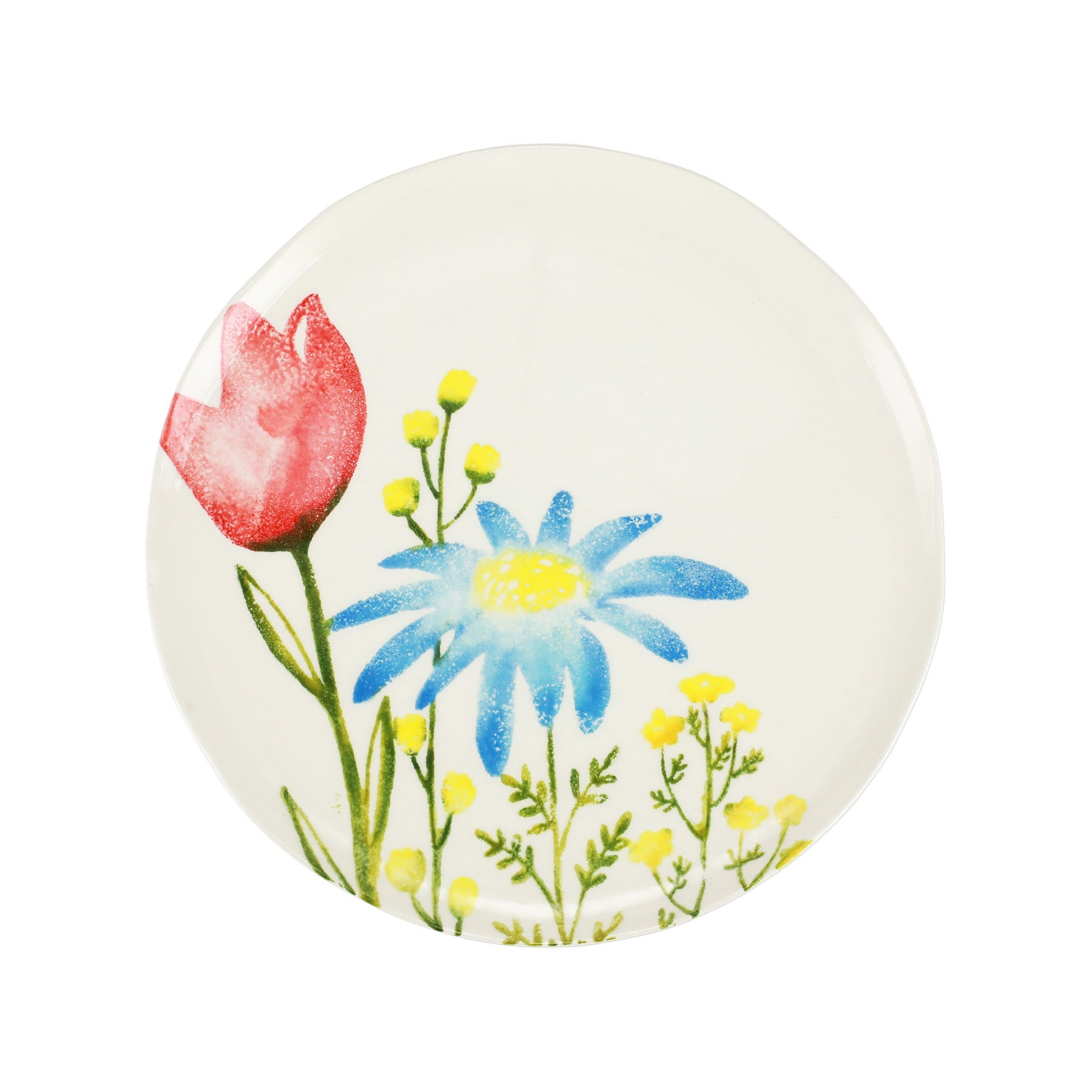 Fiori Di Campo Tulip & Daisy Dinner Plate