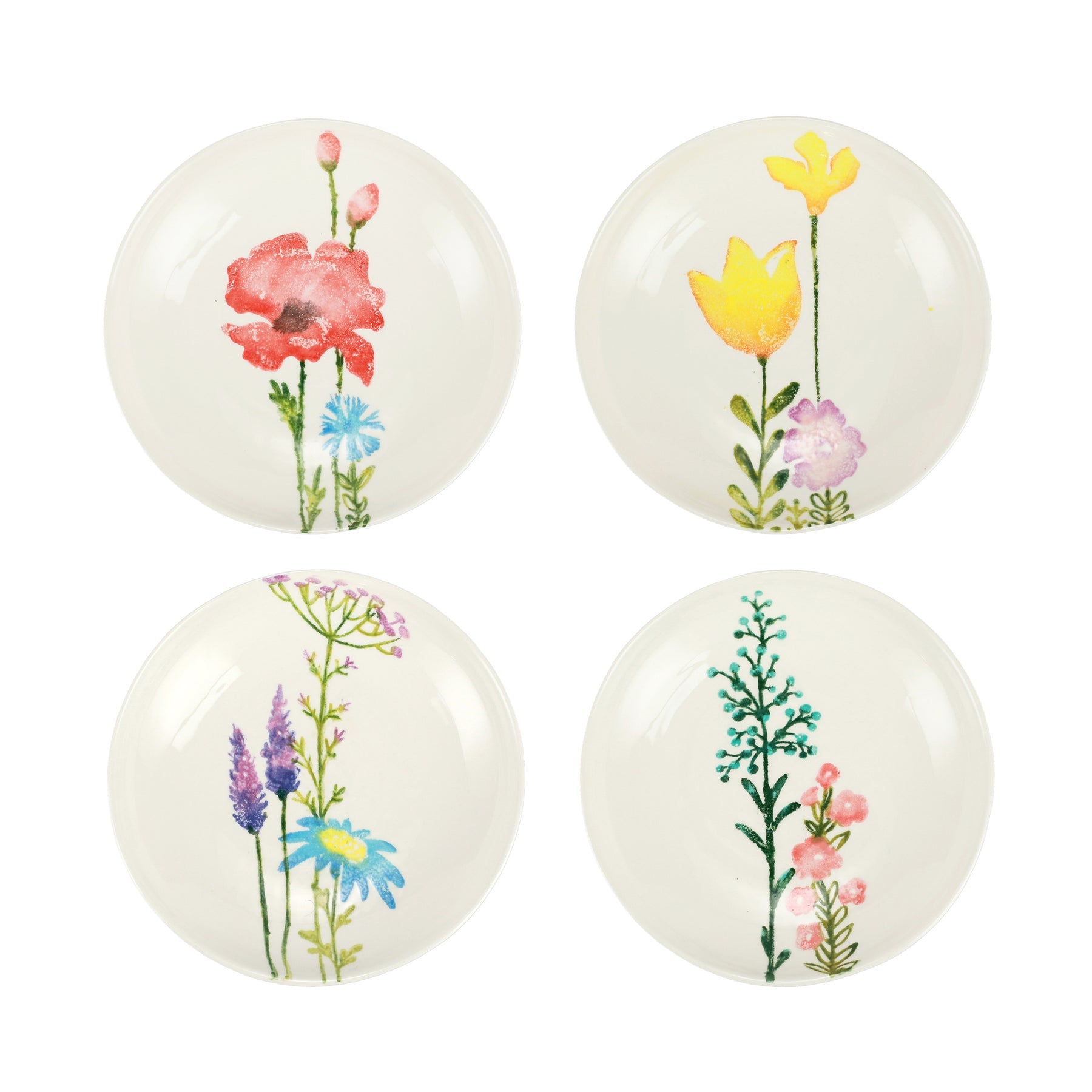 Fiori Di Campo Assorted Pasta Bowls - Set of 4