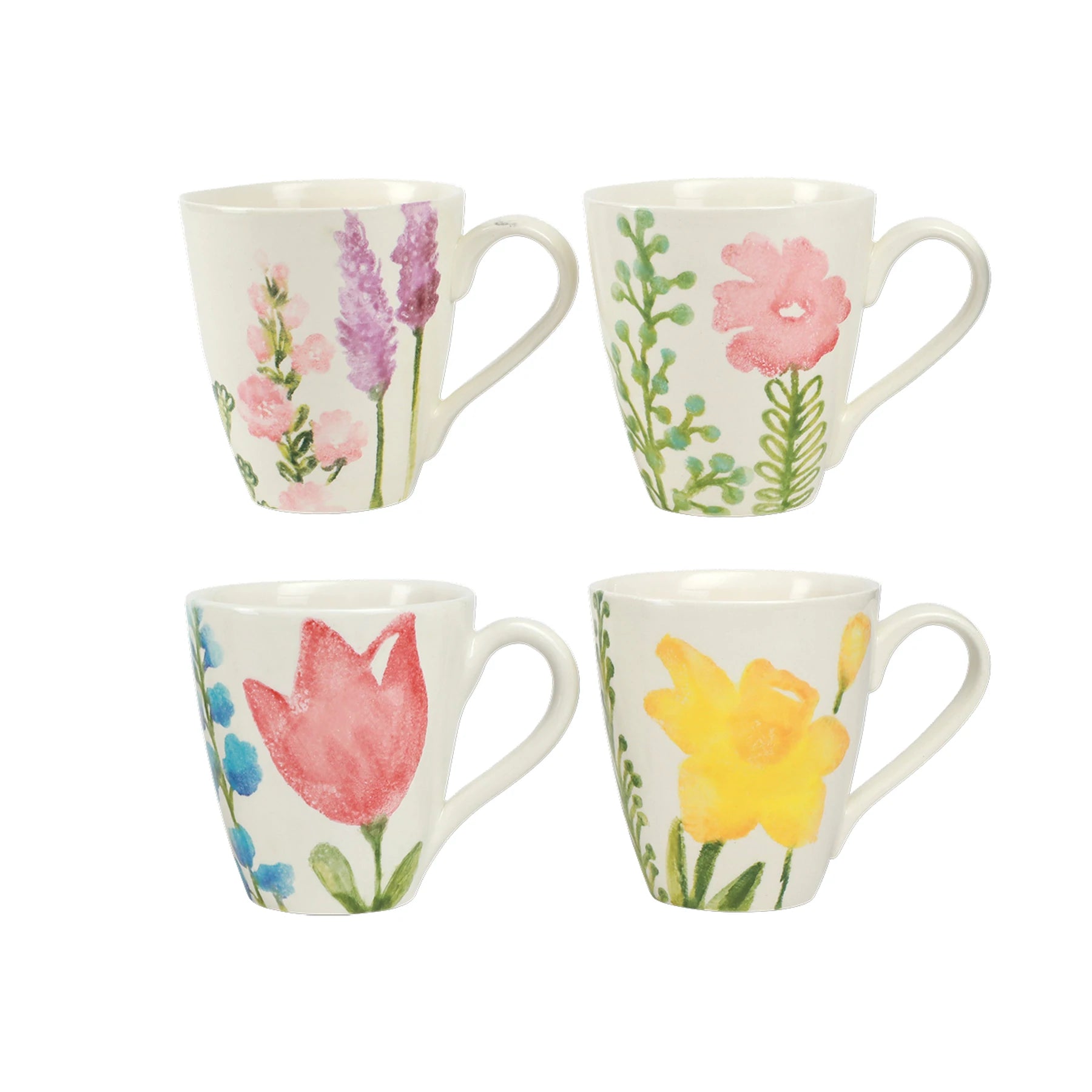 Fiori Di Campo Assorted Mugs - Set of 4