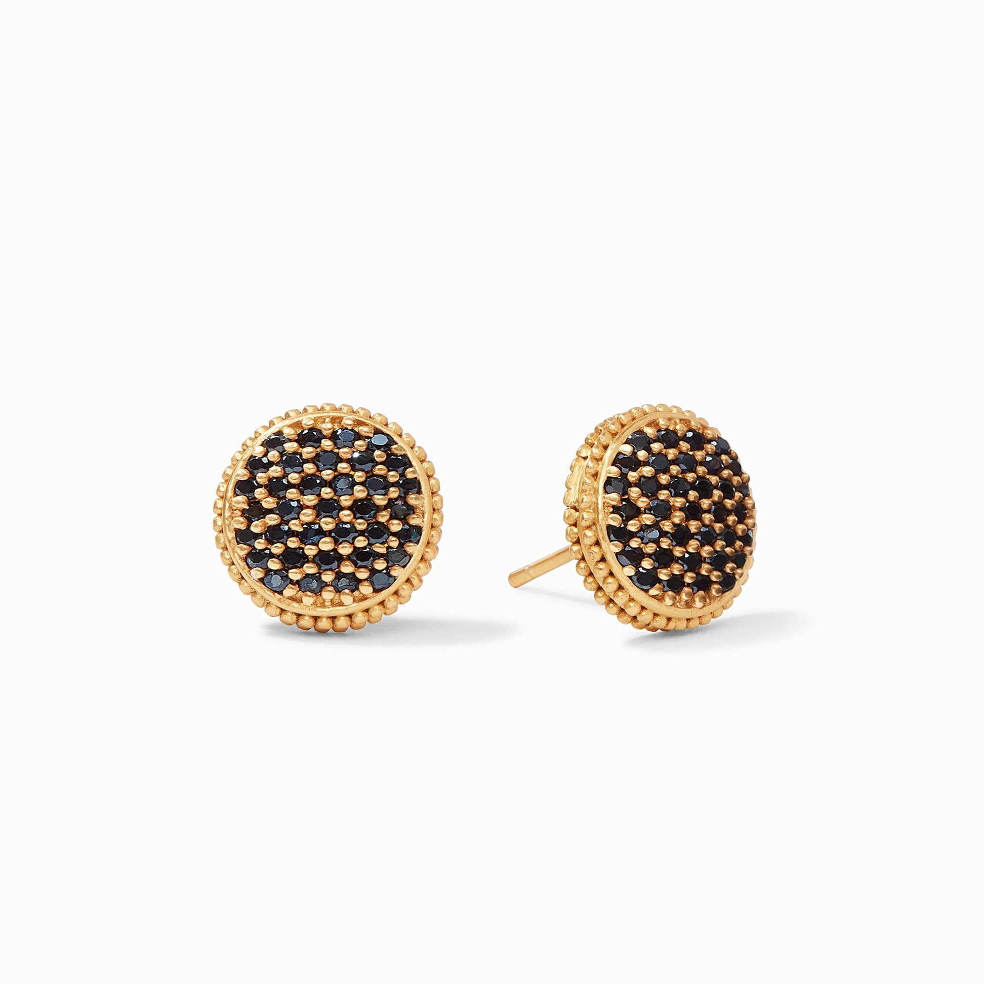 Fleur-De-Lis Pave Stud Earring