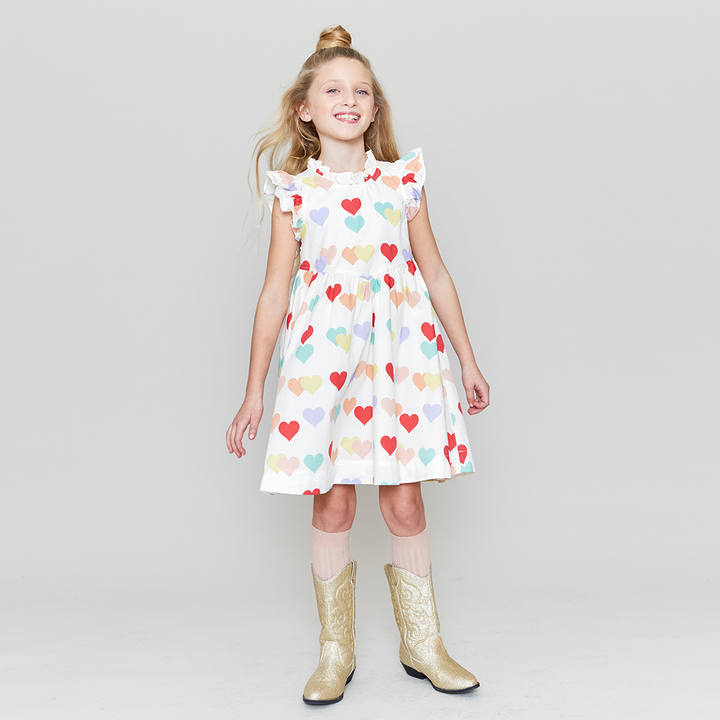 Multi Hearts Jennifer Dress