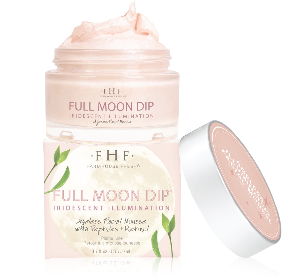 Full Moon Dip Iridescent Illumination Ageless Facial Mousse With Peptides & Retinol