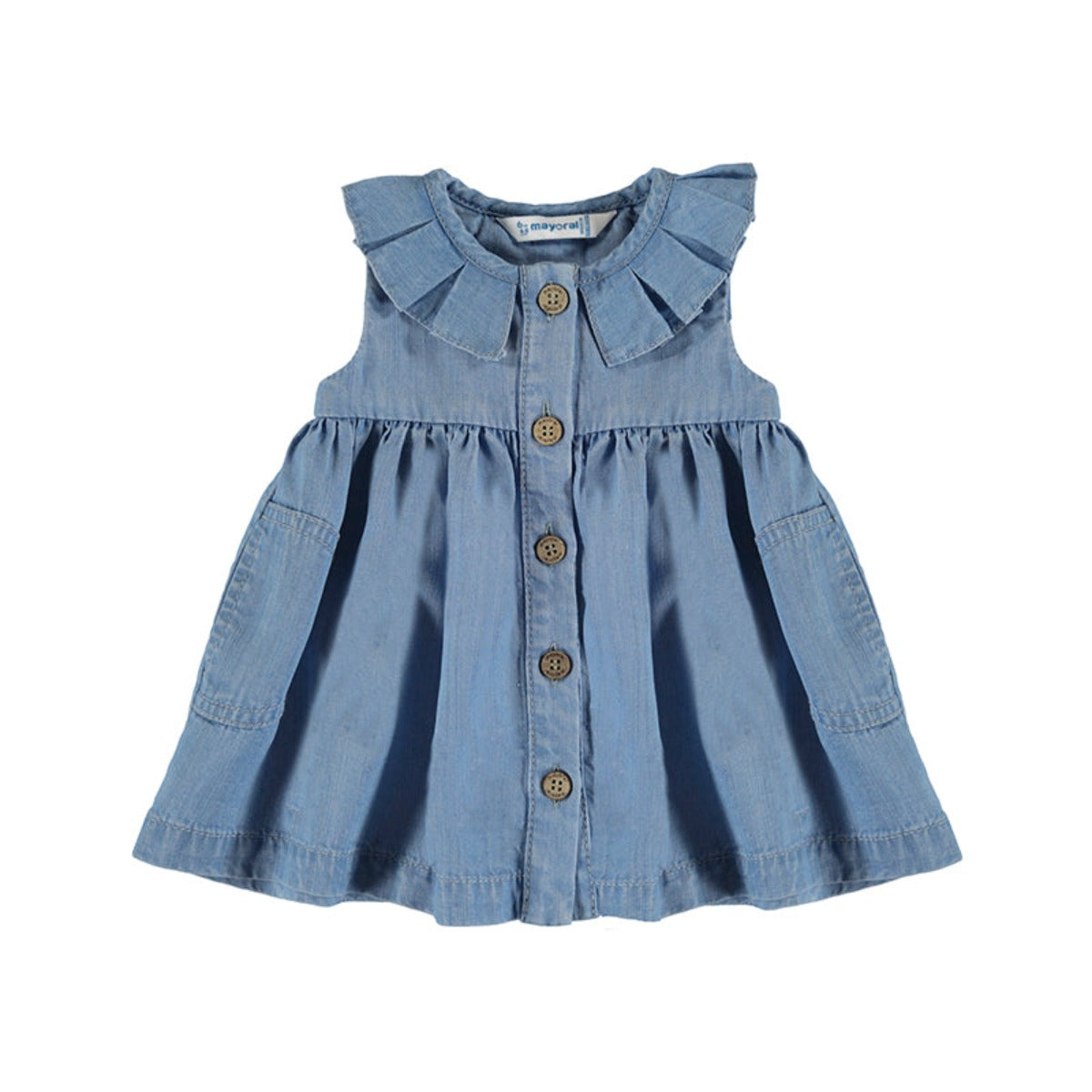 Denim Ruffle Dress