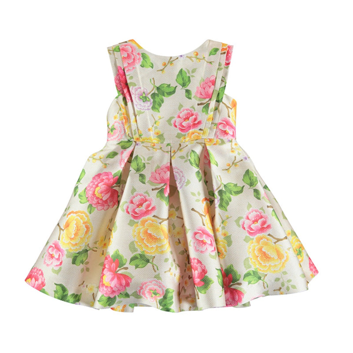 Bubblegum Floral Structured Dress