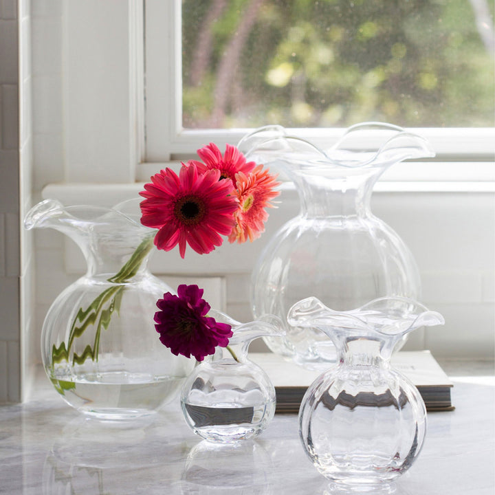 Hibiscus Glass Bud Vase