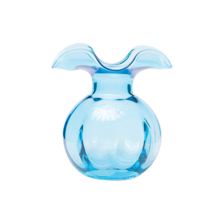 Aqua Hibiscus Bud Vase